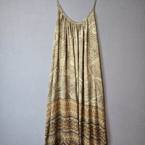 Bohemian Silk Maxi Halter Dress By Dharma